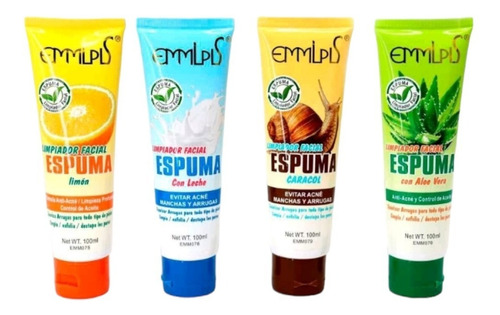 4 Espumas Limpiadoras Facial Emmplis