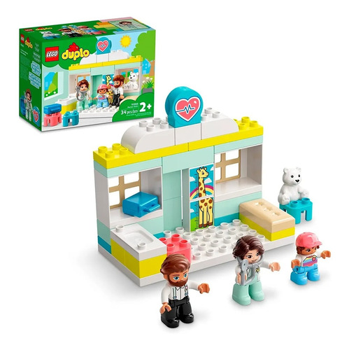 Juego Construcción Lego Duplo Visita Médica 34 Piezas Febo