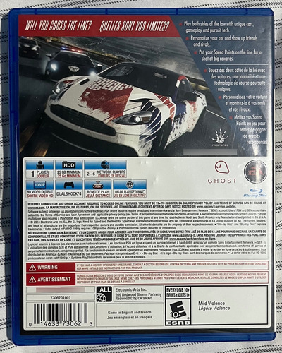 Juego De Ps4 Need For Speed Rivals (Usado)