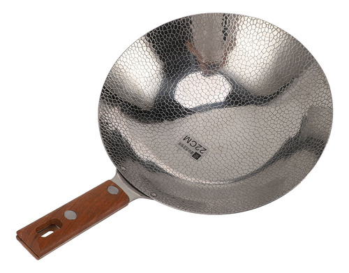 Sartén 304, Mango De Madera, 22 Cm, Calentamiento Rápido