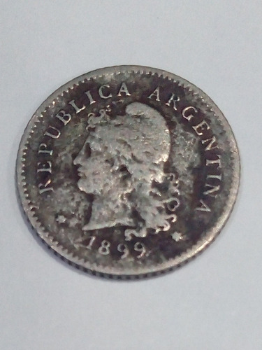 Moneda De 10 Centavos Argentina Año 1899