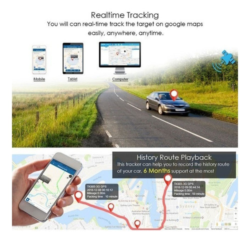 Rastreado Gps 5G Autos Motos Camiones Con Imán Tkstar Tk905 + CHIP