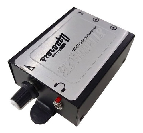 Amplificador De Fone Hp400 Cabos Aquarius Com Bateria Cor Preto