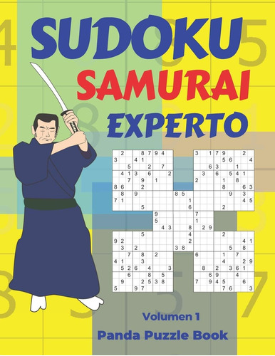 Libro: Sudoku Samurai Experto - Volumen 1: Juegos De Lógica 