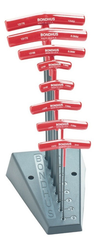 Juego Set Llaves T Allen Punta Bola 2-10mm 8 Pz Bondhus Usa