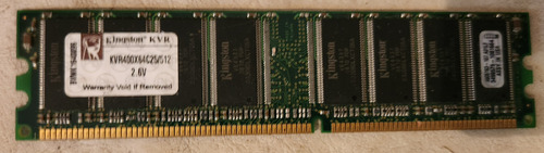 Memoria Ram Kingston Ddr 512mb 400mhz