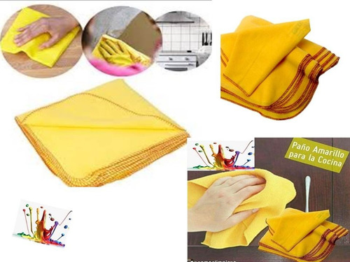 Paños Amarillos Excelente Calidad 50 *50. ( 9 Unidades ).