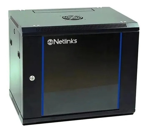 Gabinete 12u Rack De Pared Con Puerta Y Llave Netlinks