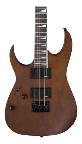 Imagen 4 de 5 de Guitarra eléctrica para zurdo Ibanez RG GIO GRG121DX soloist de okoume walnut flat con diapasón de amaranto