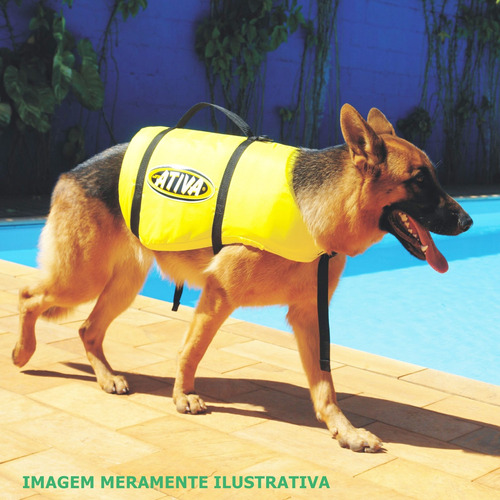 Imagem 1 de 2 de Colete  Modelo Pet Vest Marca Ativa Tamanho M Cor Amarelo