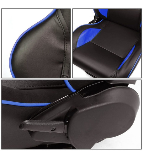 Par De Butacas Deportivas Racing Reclinables Universales
