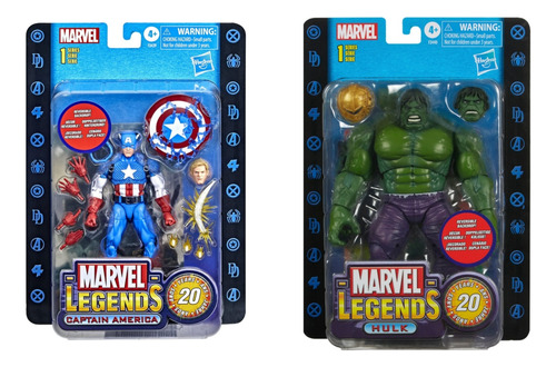 Marvel Legends 20 Aniversario Captain America & Hulk