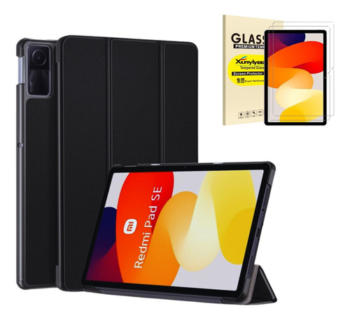 Estuche Smart Case + Vidrio Para Xiaomi Redmi Pad Se