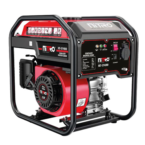 Generador De Luz Inverter A Gasolina 3600w 110v 8.5hp Nitro
