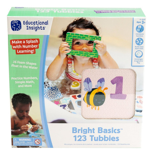 Juego Para Bebes Números 123 Juego Para El Baño Didactico Color Multicolor