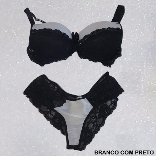 Conjunto Em Renda Sutiã Calcinha - Ouseuse