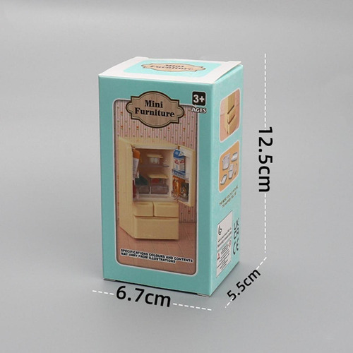 Refrigerador En Miniatura Para Casa De Muñecas, Modelo De