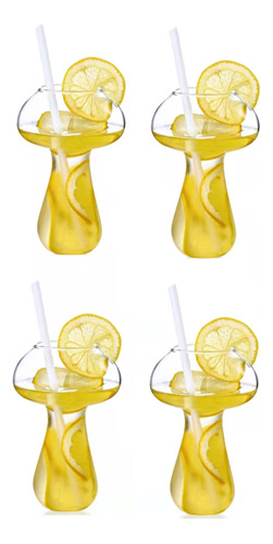 Copa Coctel Cristal Para Jugo Seta Creativa 8.8 Fl Oz Vino 4