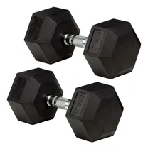Comprar Pesas Mancuernas Hexagonales Sportfitness 17.5kx2 Encauchada