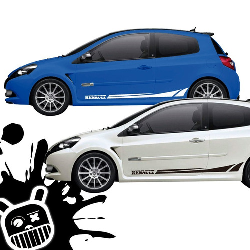 Calco, Ploteo Decorativo Lateral Shark 2 Renault Clio !