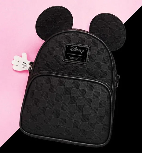 Loungefly Mickey Mouse Negra Mini Backpack