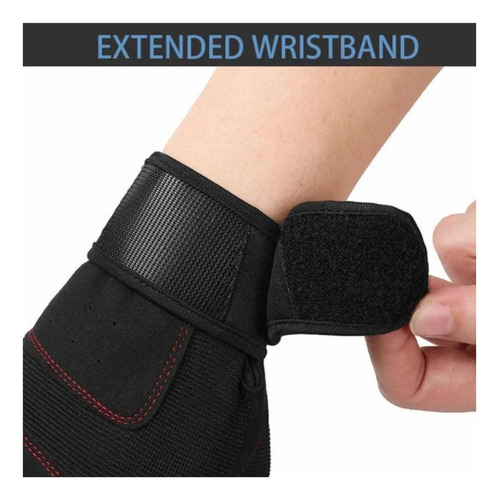 1 Par De Guantes De Fitness Transpirables Largos Bracer
