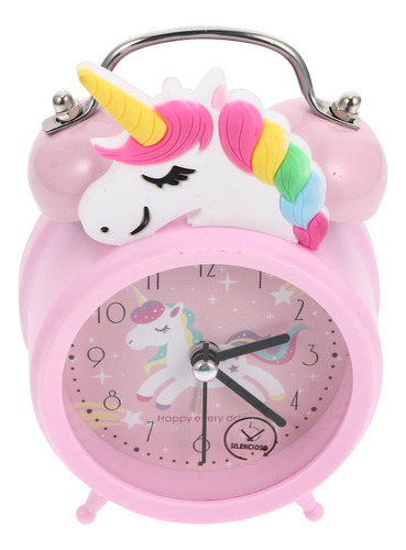 Reloj Despertador De Unicornio Para Cuarto De Niños, Ala .