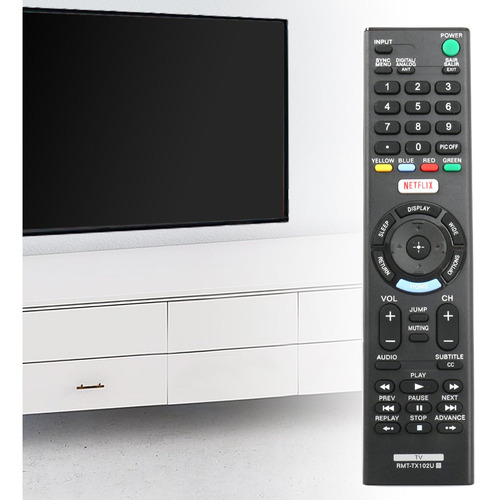 Mando De Repuesto Rmt-tx102u Compatible Con Televisores Sony Kdl-32r500c Kdl-40r510c Kdl-40r530c Kdl-40r550c Kdl-48r510c Kdl-48r550c 149298011 Kdl40r550c Kdl48r530c Kdl48r530c