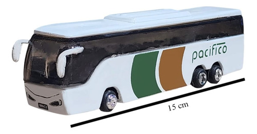 Autobús A Escala De Juguete Pacífico Coleccionable Blanco