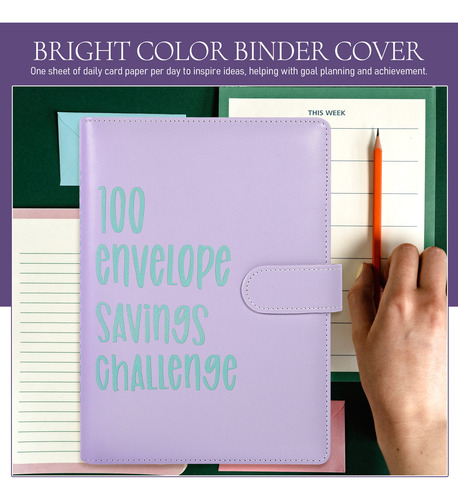 1 Juego De Hojas De Encuadernación Budget Planner Challenge