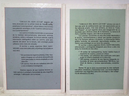 Poesía/cuentos Latinoamericanos Contemporáneos. 2 Libros.