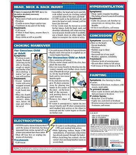 Book : First Aid (quick Study Health) - Barcharts, Inc.