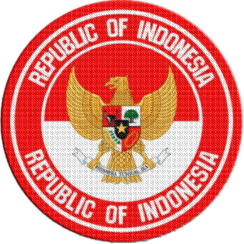 Parche Escudo Circular Indonesia M01