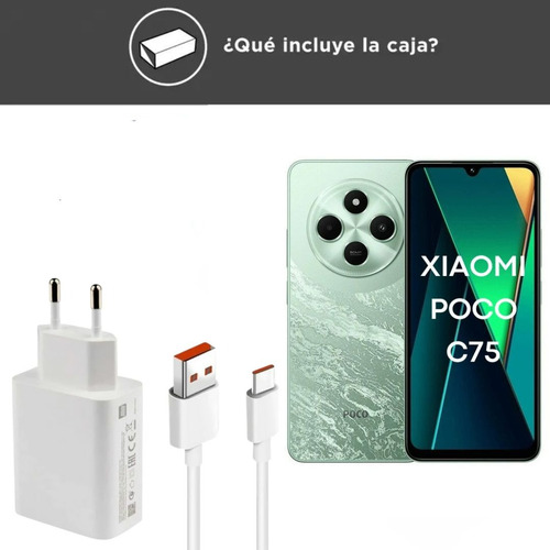 Xiaomi Poco C75 Celular 8gb Ram, 256gb, Dual Sim, Nfc Libre Con Accesorios, Versión Global Verde