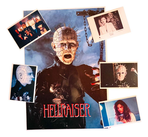 Poster Hellraiser  - 48x33 Cms+ 5 Postcards De 10x15 Cms