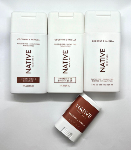 Native Coconut Champú Mini Viajero Gym Original Usa