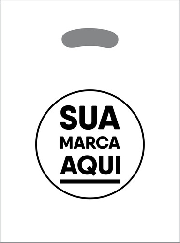 Sacolas Plásticas Personalizadas 30x40 / 1000 Un Promoção