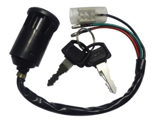 Imagen 2 de 2 de Chapa De Contacto Moto Embutida 4 Cables Honda Cg 125