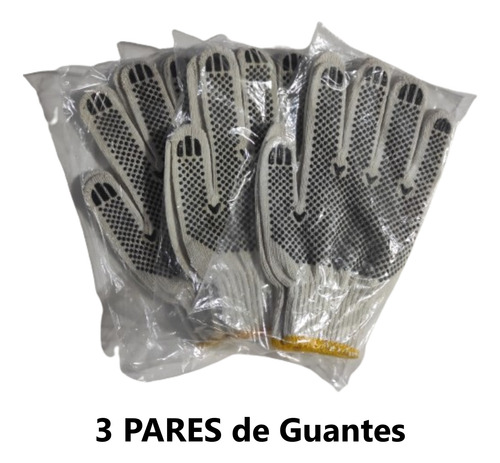 Guante De Hilo Pigmentado (pack X3 Pares)