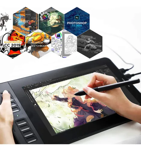 Tableta Gráfica Gamomon Pd1161, Full Hd, 5080 Lpi, 266 Rpm
