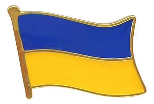Broche Con La Bandera Nacional De Ucrania, Alfileres De Sola