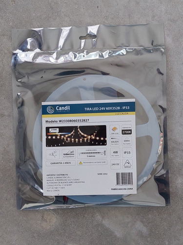 Imagen 4 de 4 de Tira Led Calida Con Driver Ideal Gargantas 15metros