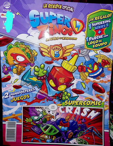 Superzings Revista Oficial, Serie 5 Numero 10 X 2 Revistas