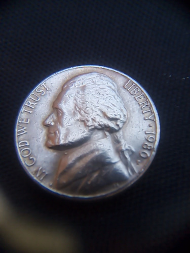 Moneda Americana Five Cent. 1980