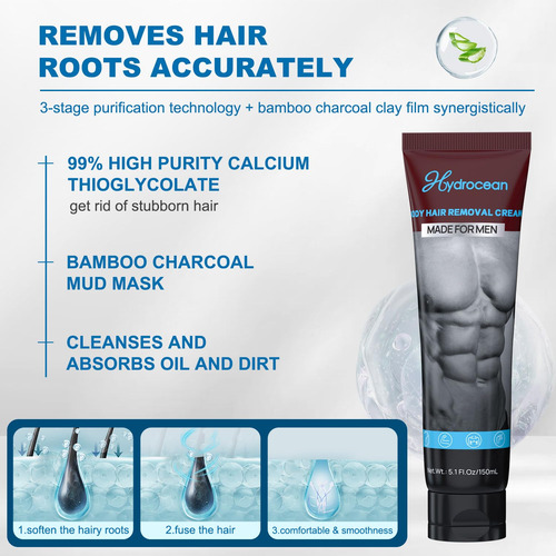 Crema Depilatoria Para Hombres, Crema Depilatoria Corporal S