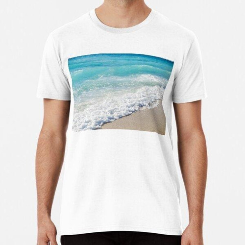 Remera Ocean Blue Shore Waves Algodon Premium 