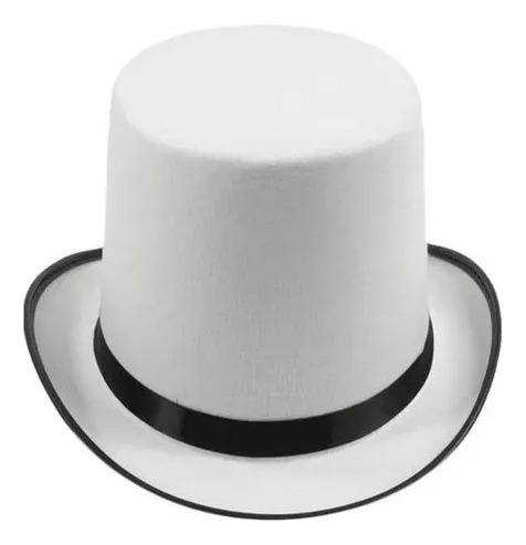 Sombrero  De Mago Copa Blanco