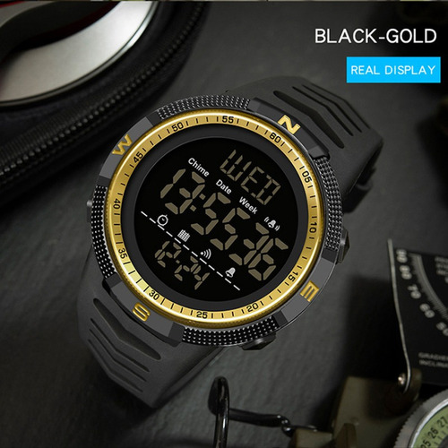 Reloj Electrónico Luminoso Impermeable Sanda Para Hombre