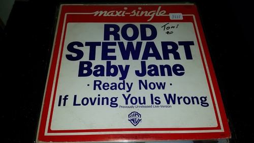 Rod Stewart Baby Jane Vinilo Maxi Germany Temazo Clasico 83