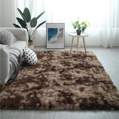 Super Soft Shaggy Carpet Coffee Color 120 * 160cm